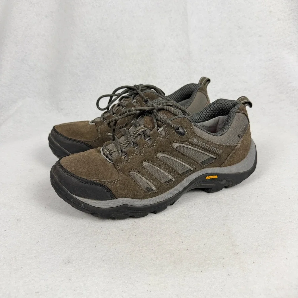 Karrimor Ksb Aspen Low Hiking Shoes Mens 8 UK 7 Weathertite‎ Vibram BrownOutdoor